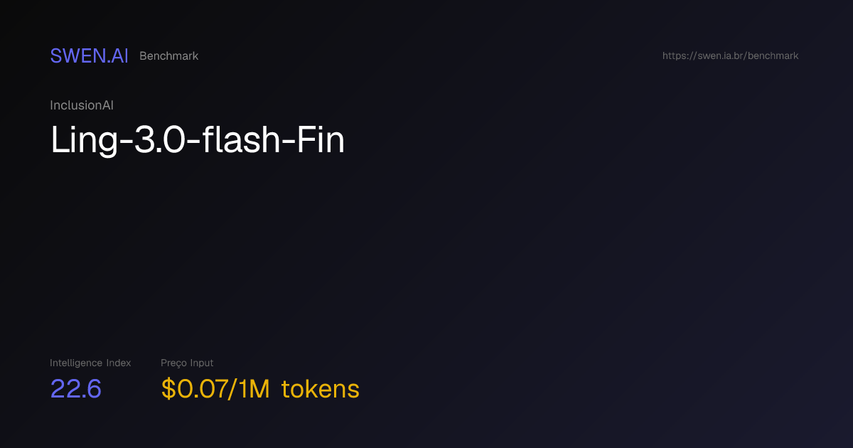 Ling-3.0-flash-Fin 2026: benchmarks, preço e especificações completas ...